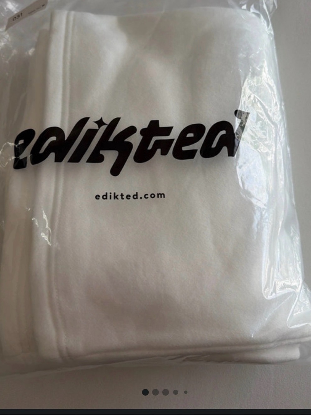 Edikted White  wide leg sweatpants XS